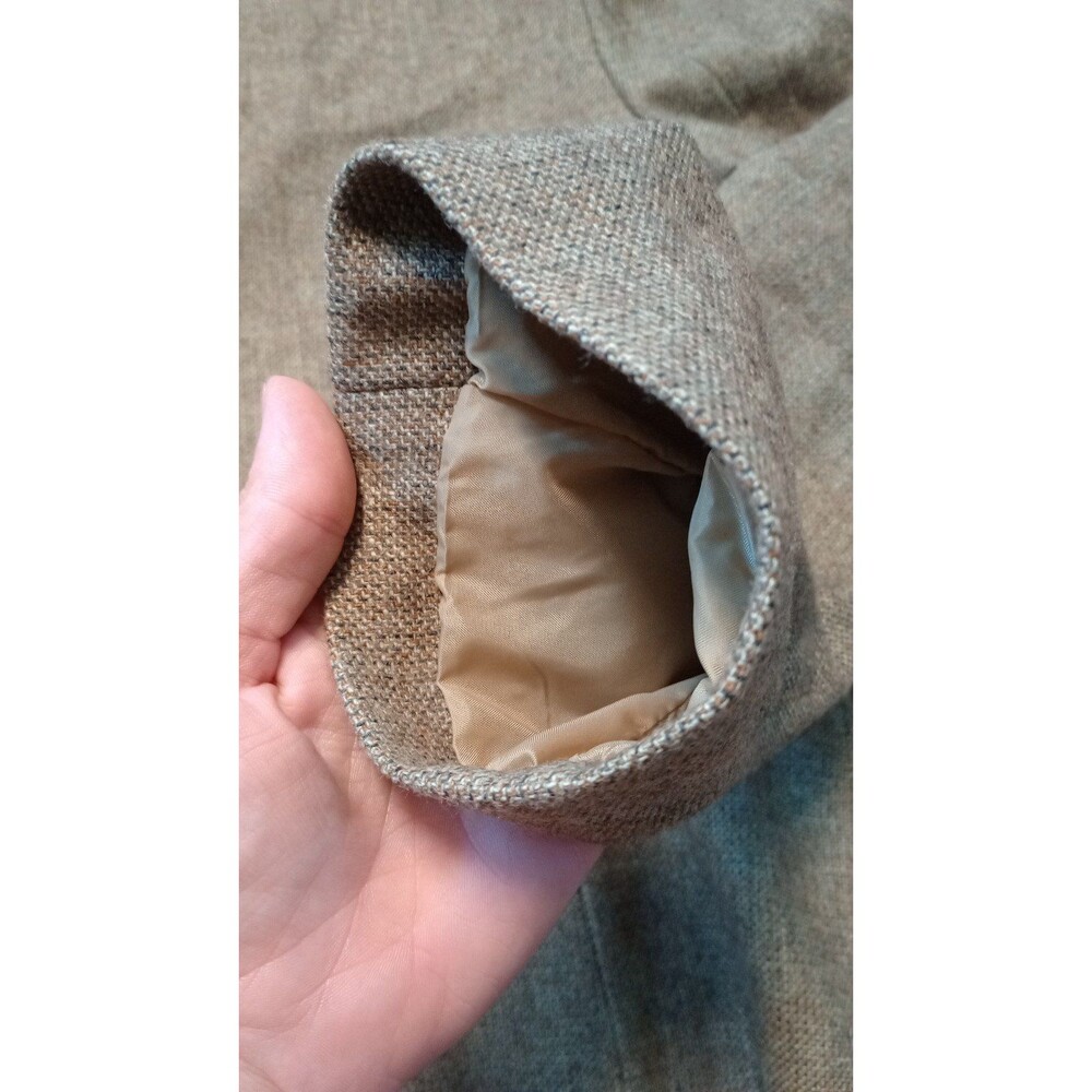 Women's Rafael Khaki Tan Wool Blend Blazer Jacket, Size 14 - Picture 7 of 11